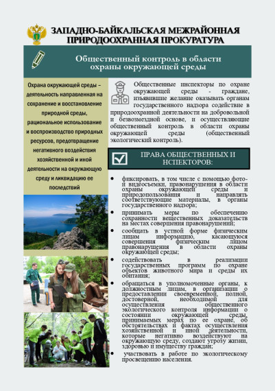 Общественный контроль в области охраны окружающей среды. Общественный контроль в области охраны окружающей среды.